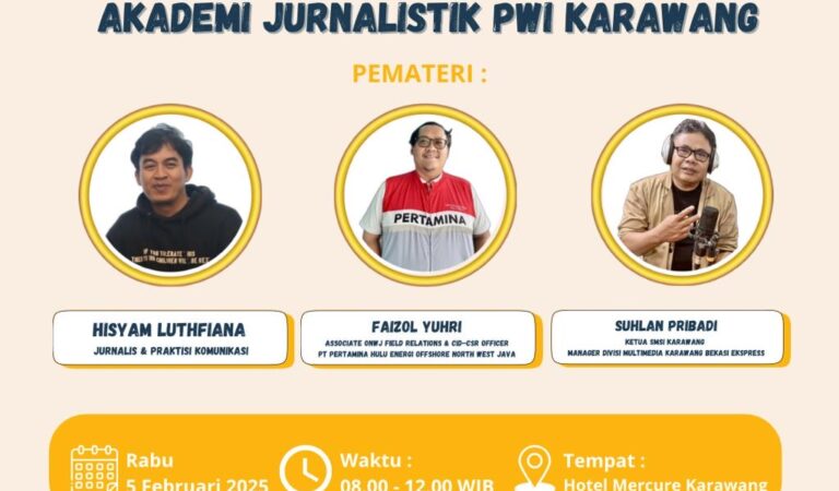 Rayakan Hari Pers Nasional 2025, PWI Karawang Siapkan Berbagai Kegiatan Inspiratif