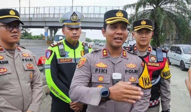 Polres Karawang Siaga Nataru, Contraflow dan Skema Buka-Tutup Rest Area Diterapkan