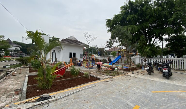 Wajah Baru Kantor Pemkab Karawang, Sejumlah Fasilitas Publik Mulai Dibangun