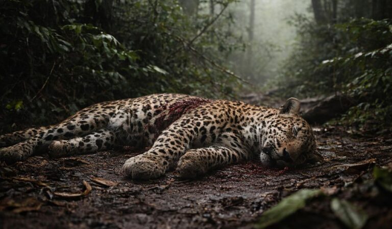 Macan Tutul Jawa Korban Tertembak di Pegunungan Sanggabuana Diduga Mati