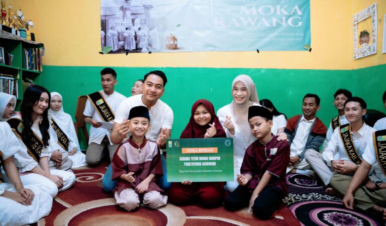 Indahnya Ramadan, Mojang Jajaka Tebar Kebahagiaan Ramadan Bersama Anak Yatim dan Dhuafa