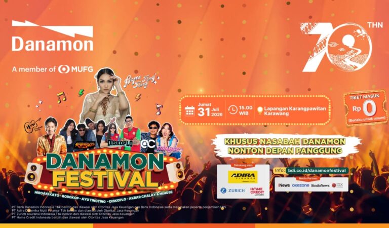 Danamon Rayakan HUT ke-70 Lewat Festival Meriah di Karawang, Hadirkan Ayu Ting Ting hingga Cashback 70%